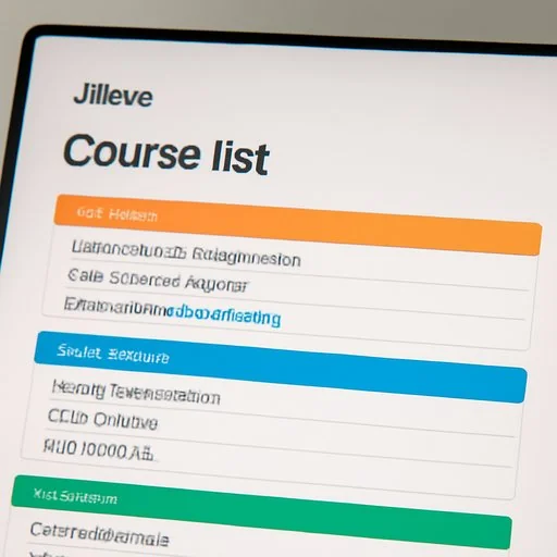 jilievo course list dashboard